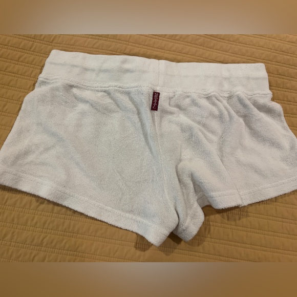 Hard tail low rise white terry short - Picture 2 of 3